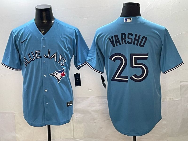 Men Toronto Blue Jays #25 Varsho Light Blue 2026 Nike Game MLB Jersey 0031